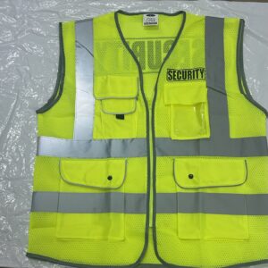 Safety vest with security logo