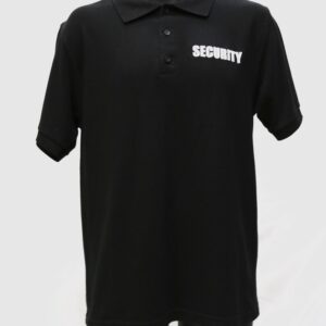 Black Security Uniform Polo
