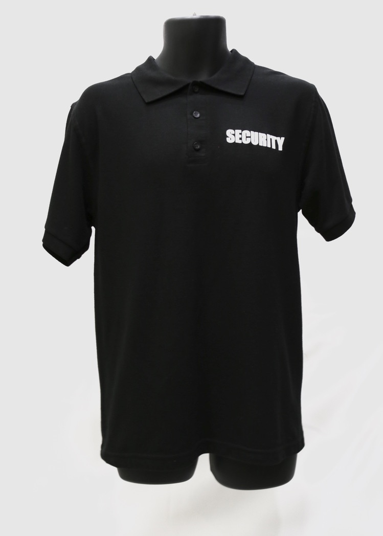 Black Security Uniform Polo