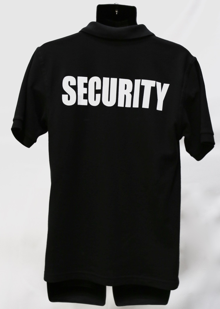 Black Security Uniform Polo - Image 2